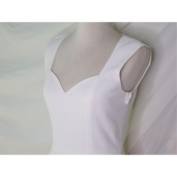 DRESS THE POPULATION Elle Sheath Dress Off White Medium NEW - Picture 10 of 10